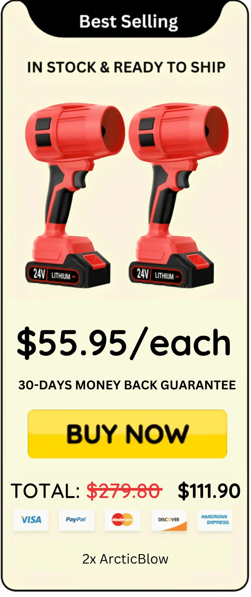 ArcticBlow offer price 